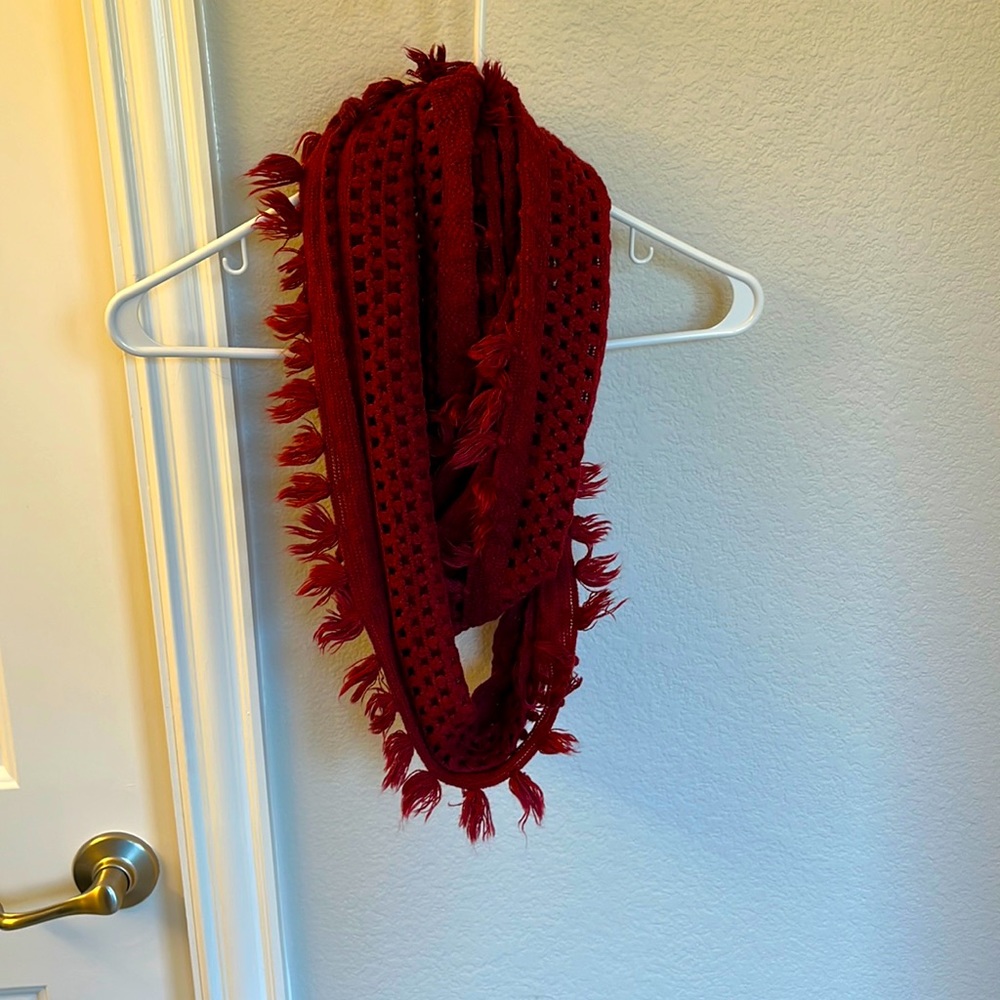 BP Maroon/Burgundy infinity scarf